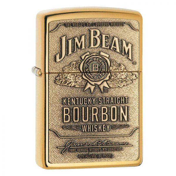 Zippo® - Jim Beam™ Brass Emblem Lighter