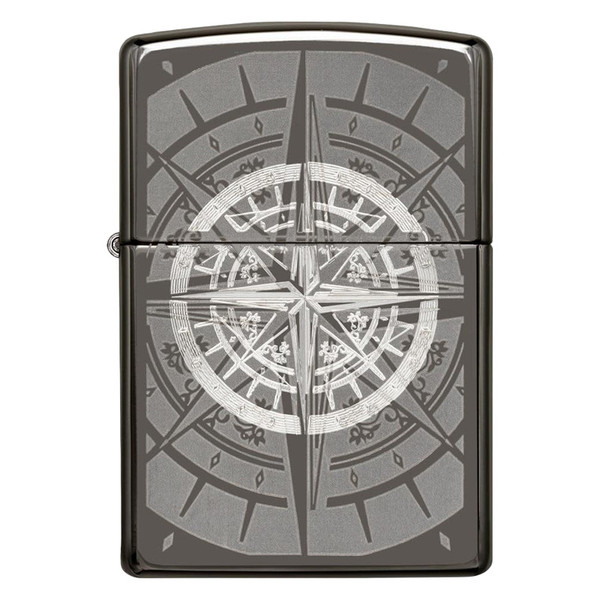 Zippo® 29232 - Black Ice™ Compass Lighter - MOTORCYCLEiD.com