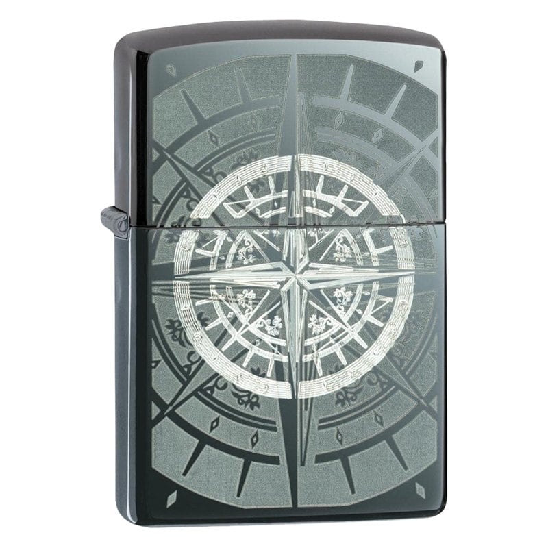 Zippo® 29232 - Black Ice™ Compass Lighter - MOTORCYCLEiD.com