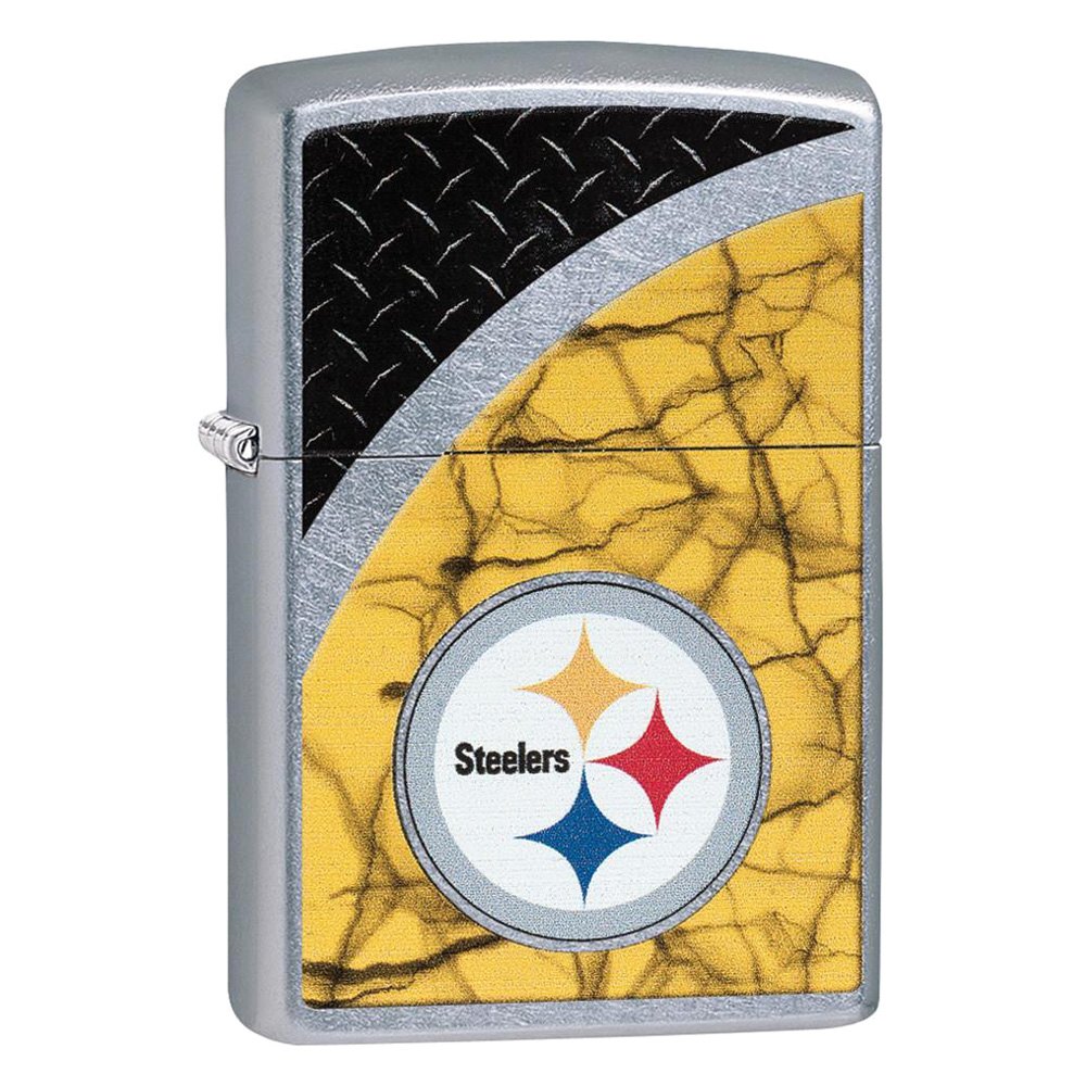 Zippo NFL Pittsburgh Steelers Helmet Street Chrome Windproof