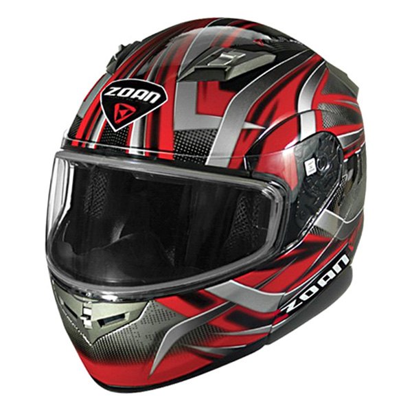 Zoan Helmets® 137-304 - Flux 4.1 Devil Graphic Small Red Modular Snow Helmet with Double Lens